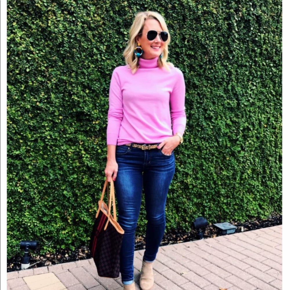 J.Crew cashmere like turtle neck sweater